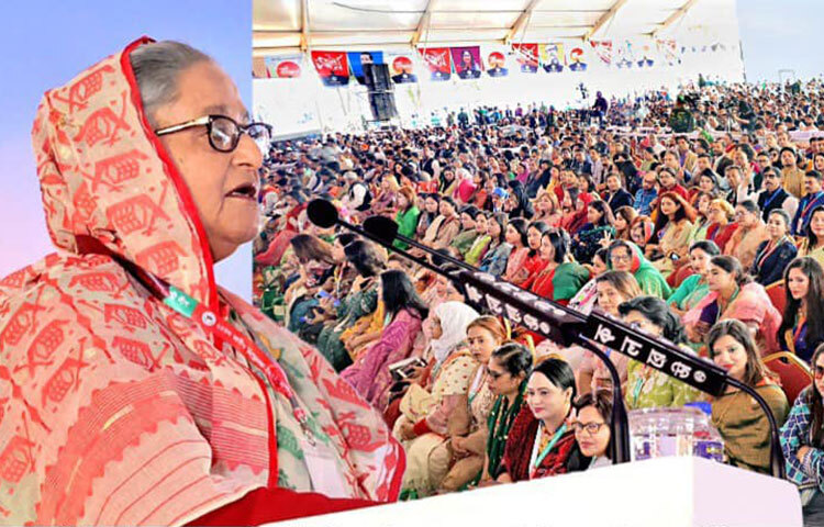 আজ রাজধানীর ইঞ্জিনিয়ার্স ইনস্টিটিউশনে দলটির ২২তম জাতীয় সম্মেলনের দ্বিতীয় পর্বে তাদের নাম ঘোষণা করেন দলের উপদেষ্টা পরিষদের সদস্য ও নতুন নেতৃত্ব নির্বাচনের নির্বাচন কমিশনার ইউসুফ হোসেন হুমায়ুন। ছবি: ইয়াসিন কবির জয়