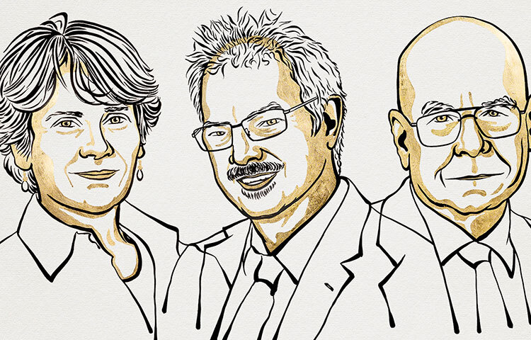 এ বছর রসায়নে নোবেল পুরস্কার পেয়েছেন তিন বিজ্ঞানী। তারা হলেন মার্কিন বিজ্ঞানী ক্যারোলিন আর বার্তোজ্জি, ব্যারি শার্পলেস ও ডেনমার্কের মর্টেন মেলডাল। আজ বাংলাদেশ সময় বিকেল পৌনে ৪টায় স্টকহোমে বিজয়ীদের নাম ঘোষণা করে রয়্যাল সুইডিশ অ্যাকাডেমি অব সায়েন্সেস। ছবি: সংগৃহীত