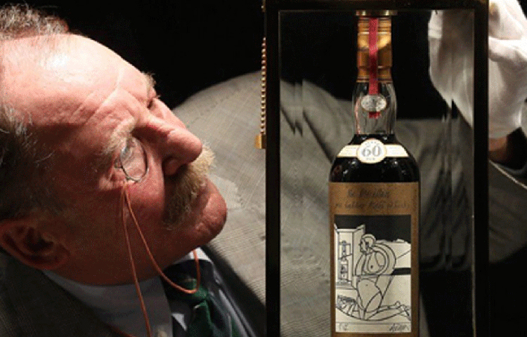 মোট ১৬.৭৫ মিলিয়ন অর্থাৎ প্রায় ১২০ কোটি টাকার হুইস্কি সংগ্রহে রয়েছে তার!