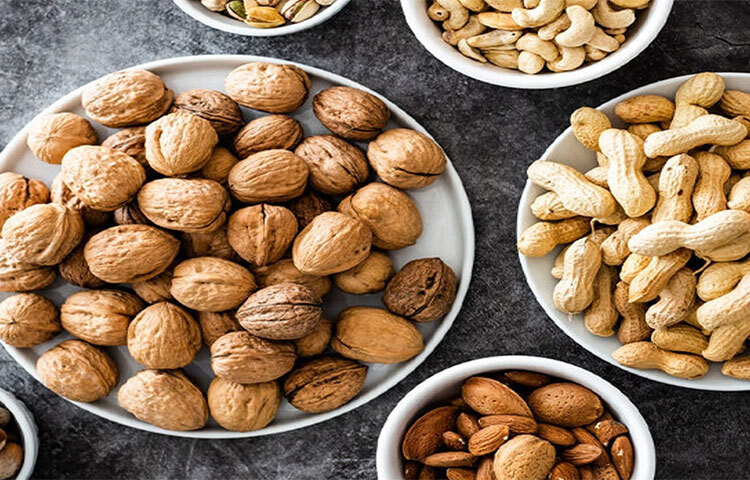 বিশেষজ্ঞদের মতে নিয়মিত প্রায় ৬০ গ্রাম মতো আমন্ড, ওয়ালনাট, যেকোন বাদাম খেলেই ৫ শতাংশ পর্যন্ত কোলেস্টেরলের মাত্রা কমে যায়। এছাড়াও বাদামে এমন অনেক উপাদান আছে, যাতে হার্টও ভালো থাকে। ছবি: সংগৃহীত