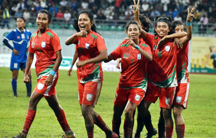 বাংলাদেশ ৩-১ গোলে হারিয়ে দেয় নেপালকে। ছবি: সংগৃহীত