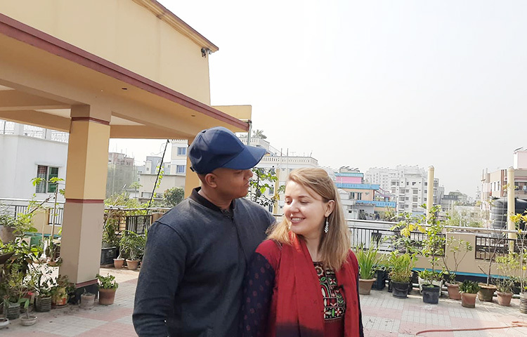 হাবিবুর রহমান পেশায় একজন প্রকৌশলী। আর বেলারুশের রাজধানী মিনস্কের কাছাকাছি শহর বাবরুস্কের মেয়ে নাতালিয়া পেশায় ফার্মাসিস্ট। ছবি: জাগো নিউজ