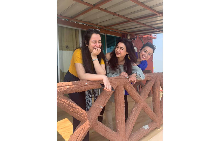 শুধু হাসি গল্প আর আড্ডা। ছবি: ফেসবুক