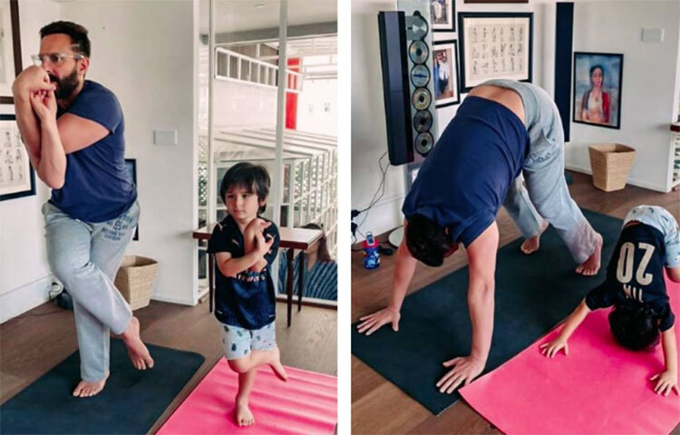 যোগব্যায়াম করার জন্যেও রয়েছে আলাদা ঘর। বিরাট জানালা, কাঠের তৈরি মেঝে এবং দেওয়ালজুড়ে বিভিন্ন ছবি ফ্রেম করে রাখা হয়েছে। ছবি: সংগৃহীত