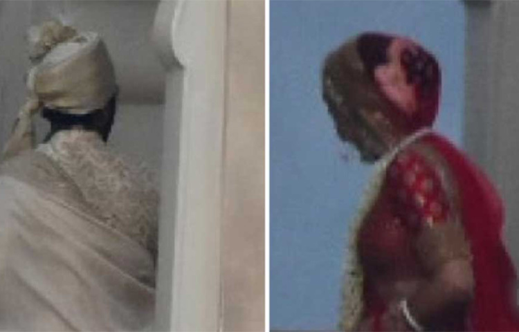 বিয়ের তথ্য লুকিয়ে রাখার জন্য কম চেষ্টা করেননি ক্যাট-ভিকি। কিন্তু ছবিসহ তথ্য ফাঁস হয়েছে প্রতি মুহূর্তে। বিয়ে-পরবর্তী ছবিও ঘুরে বেড়াচ্ছে নেটমাধ্যমে। কেমন সেজেছিলেন বর-কনে? ছবি: সংগৃহীত