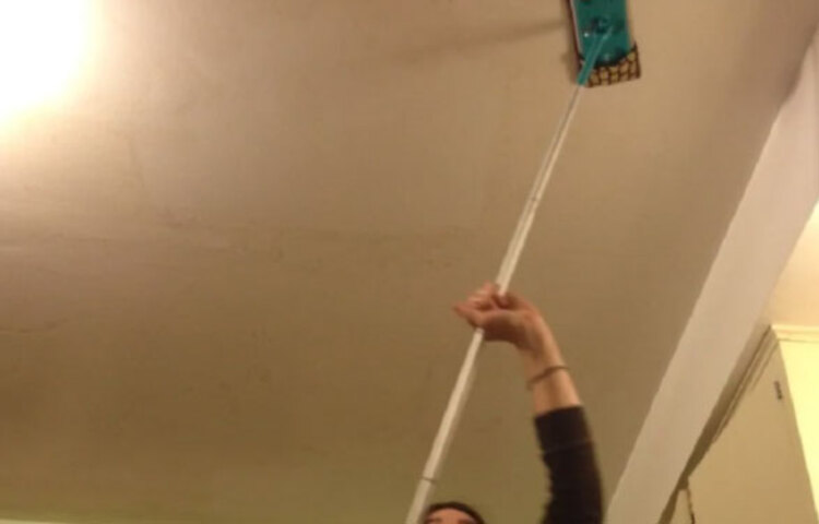 রান্নাঘরে মোটা ঝুল জমে। গ্যাসে রান্না করার কারণে রান্নাঘরে মাঝে মাঝে হালকা ধোঁয়া হয়। এছাড়া রান্না করবার সময় রান্না করা তেল পুড়ে ওপর দিকে ওঠে। তাই রান্নাঘরে চিটচিটেভাব হয়ে যায়। তাই সপ্তাহে একবার রান্নাঘরের ঝুল পরিষ্কার করুন।