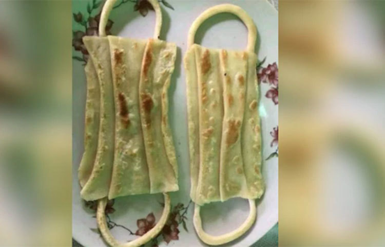 অনেকরকম পরোটা হয়তো খেয়েছেন জীবনে! গোল, ত্রিকোণ, চার কোনা। কিন্তু কখনও এমন মাস্ক-এর মতো দেখতে পরোটা আগে খেয়েছেন? নিশ্চয়ই না।