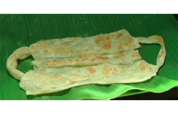 এস সতীশ নামের এক পরোটা মাস্টার এমন দেখতে পরোটা বানিয়েছিলেন। তিনি বলেছেন, লোকজনকে করোনাভাইরাস সম্পর্কে সচেতন করাই তার উদ্দেশ্য ছিল।