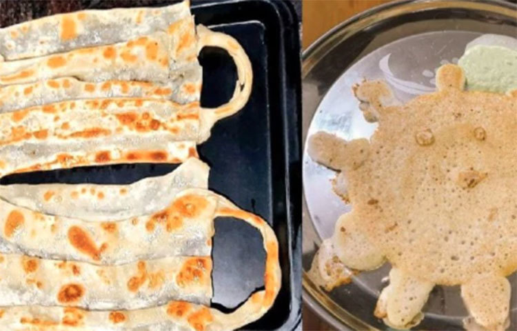 এর আগে করোনাভাইরাসের মতো দেখতে পরোটার ছবিও দেখা গিয়েছে সামাজিক যোগাযোগ মাধ্যমে।