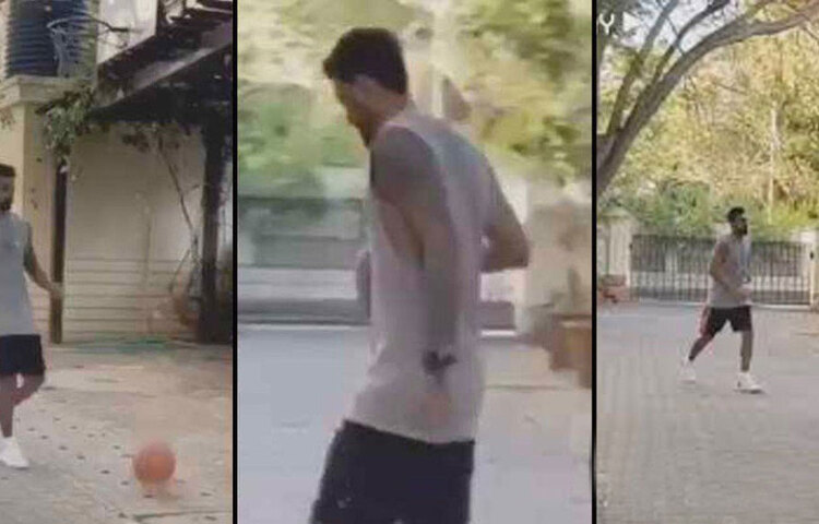 কখনো কখনো অ্যাপার্টমেন্ট-এর নিচে বাস্কেটবল কোর্টেও নেমে এসেছেন। বল নিয়ে ছুটে বেরিয়েছেন। নেট-এ বাস্কেটবল ছুড়ে লক্ষ্য স্থির করেছেন।