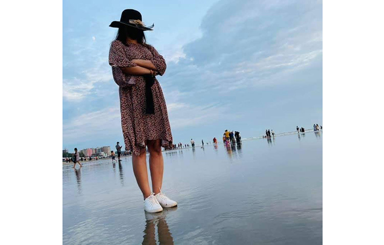 এ যেন এক অন্যরকম মাহি। ছবি: ফেসবুক