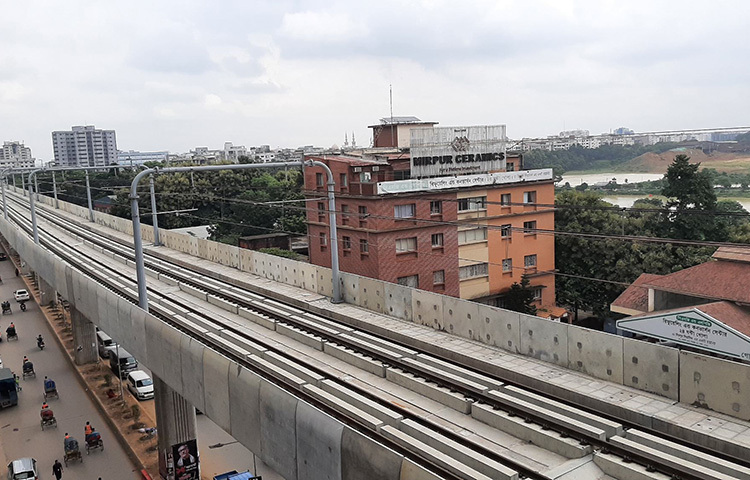 রাজধানীবাসী এ মেট্রোরেলের জন্য দীর্ঘদিন ধরে অপেক্ষা করছে। ছবি: জাগো নিউজ