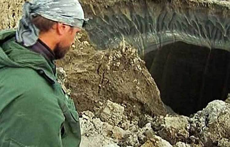 কারণ, বিষয়টা যদি তাপমাত্রা বৃদ্ধির ফলেই ঘটে থাকে, তাহলে তার কারণ বিশ্ব উষ্ণায়ন। এখন বিশ্ব উষ্ণায়নের ফলে দ্রুত সাইবেরিয়ার উপরে জমে থাকা সমস্ত বরফ গলতে শুরু করেছে।