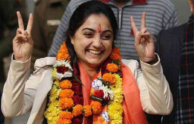 ২০১৭ সালে দিল্লি বিজেপির মুখপাত্র হন নূপুর শর্মা। ছবি: সংগৃহীত