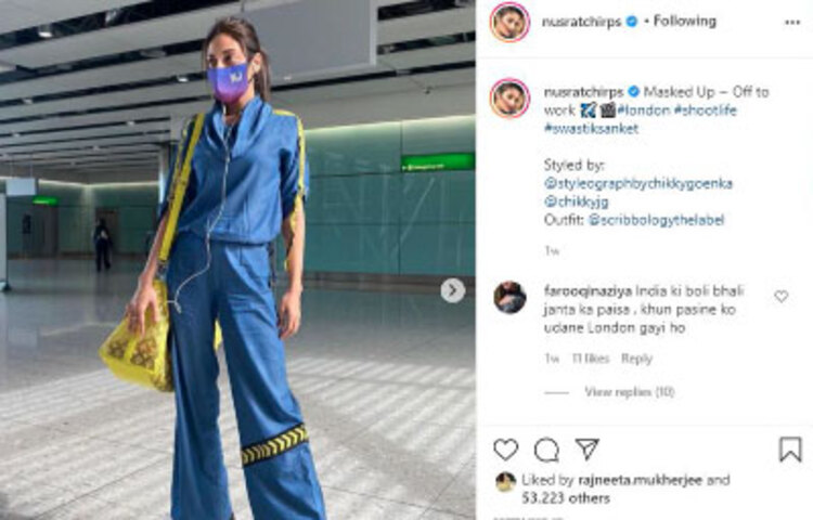 গত ২৭ সেপ্টেম্বর লন্ডনে উড়ে যান নুসরাত জাহান। ‘স্বস্তিক সংকেত’ ছবির শুটিংয়ের জন্য সেখানে গিয়েছেন অভিনেত্রী।