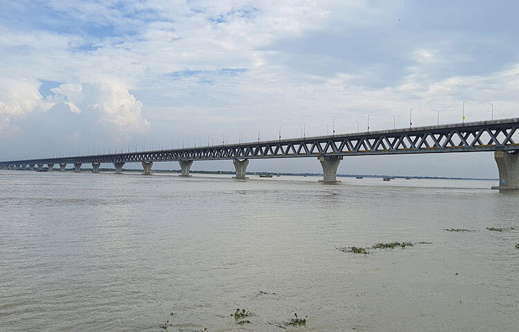 পদ্মা সেতুর সব ধরনের কাজ এরই মধ্যে সম্পন্ন হয়েছে। ছবি: দুর্লভ আনন্দ বাড়ৈ