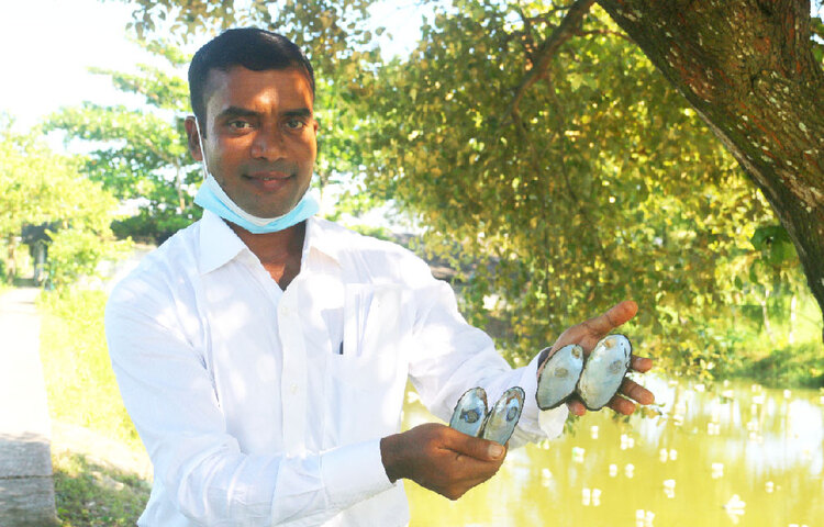 বরগুনা সদর উপজেলার লতাবাড়িয়া গ্রামে ব্রাইট এ্যাগ্রো নামের একটি কৃষি খামারে মাছের পাশাপাশি ঝিনুকে মুক্তা চাষের প্রকল্প হাতে নেয়া হয়েছে। মুক্তা চাষের এই প্রকল্প দেখতে প্রতিদিন বিভিন্ন এলাকা থেকে লোকজন আসছেন খামারে।