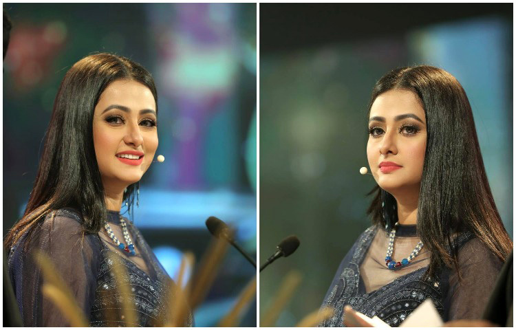 কালো পোশাকে নজরকাড়া পূর্ণিমা। ছবি: ফেসবুক