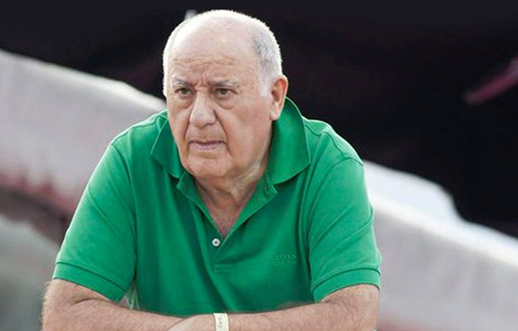 সপ্তম ধনকুবের এখন ইন্ডিটেক্স ফ্যাশন গ্রুপের প্রতিষ্ঠাতা অ্যামান্সিও ওর্তেগা।