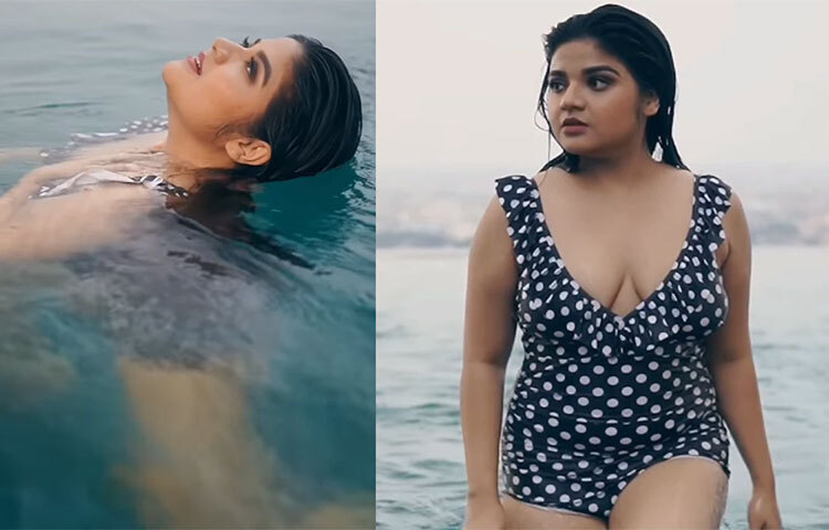 কালো মনোকিনিতে সোশ্যাল মিডিয়ায় ঝড় তুলেছেন অভিনেত্রী। ছবি: ইনস্টাগ্রাম