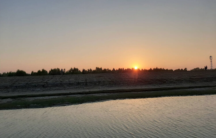 ভাসানচরের প্রাকৃতিক সৌন্দর্য। চরের সূর্যাস্তের দৃশ্য। ছবি: সিরাজুজ্জামান