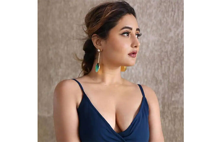 নীল পোশাকে আবেদনময়ী দিশা। কানের দুলে তাকে আরও সুন্দর লাগছে। ছবি: সংগৃহীত