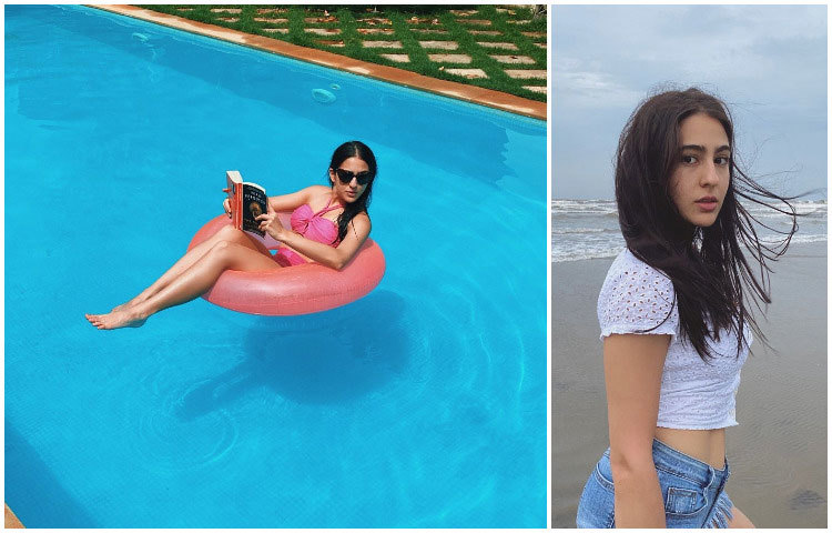 জলে ভেসে প্রিয় বইয়ের পাতায় মনোযোগী।