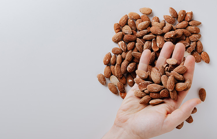 নিয়মিত বাদাম খেলে ত্বকের কোষের ক্ষতি সারিয়ে তোলে। ফলে শীতেও ত্বক ফাটে না। ছবি: সংগৃহীত