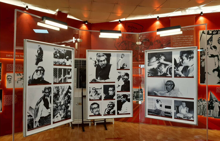 বঙ্গবন্ধুর জন্মভিটা থেকে শুরু করে শৈশব, কৈশোর, যৌবনসহ আলোছায়ার সম্মিলনে স্বাধীনতা সংগ্রামের চিত্রপট দেখতে দেখতে মনে হবে যেন বঙ্গবন্ধুর সঙ্গেই আছি। ছবি: সিরাজুজ্জামান