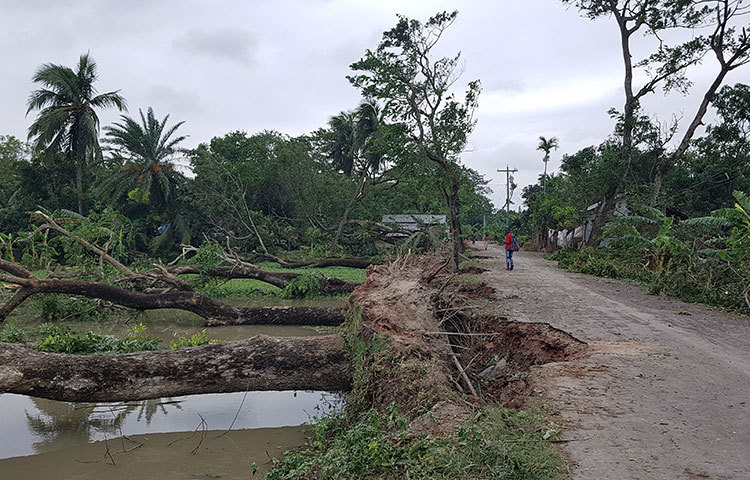 মানুষের ঘরবাড়ি, ফসলি জমির ক্ষয়ক্ষতি হয়েছে ব্যাপক। ছবি: আকরামুল ইসলাম
