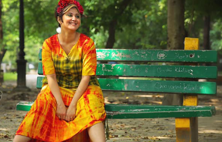 পার্কে স্বস্তিকার আনন্দ সময়।