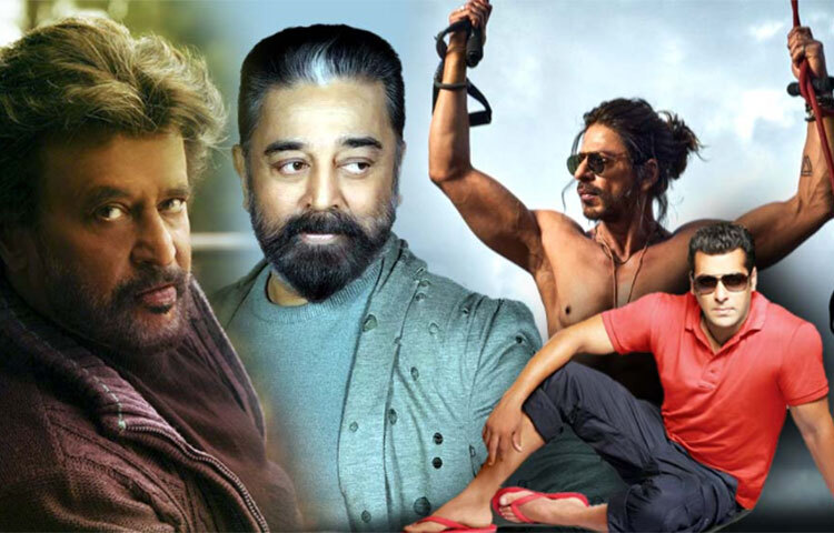 এটা বলা অত্যুক্তি হবে না যে, বলিউড এবং দক্ষিণের ছবির নায়কদের মধ্যে এক অদৃশ্য দূরত্ব সব সময়ই কাজ করেছে। রজনীকান্ত, কমল হাসান কিংবা প্রভাসের মতো দুয়েকজনকে বাদ দিলে শাহরুখ, হৃতিক, সালমানদের মতো ‘সুপারস্টার’ হয়ে উঠতে পারেননি অনেকেই। ছবি: সংগৃহীত