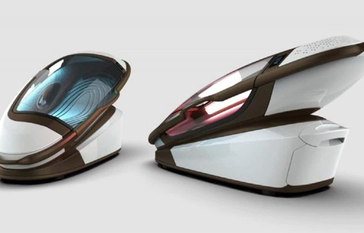 যন্ত্রটির সাহায্যে শরীরে অক্সিজেনের মাত্রা কমিয়ে দেওয়া যাবে। কফিন আকৃতির ওই যন্ত্রে কৃত্রিম উপায়ে অক্সিজেন ও কার্বনডাই অক্সাইডের পরিমাণ কমিয়ে এক মিনিটেরও কম সময়ের মধ্যে মৃত্যু ডেকে আনা হয়। কোনো ব্যক্তির বেদনাহীন স্বেচ্ছামৃত্যু ত্বরান্বিত করতে এই যন্ত্র তৈরি করছে সুইস সংস্থা একজিট ইন্টারন্যাশনাল। ছবি: সংগৃহীত