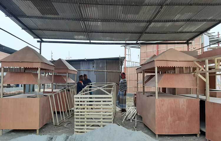 বাংলাদেশ ছাড়াও ২০টি দেশ এবারের মেলায় অংশ নেবে। মেলায় এবার সব মিলে ৪৫০টি প্যাভিলিয়ন থাকছে। এর মধ্যে আন্তর্জাতিক প্যাভিলিয়ন ৫৫টি। ছবি: জাগো নিউজ