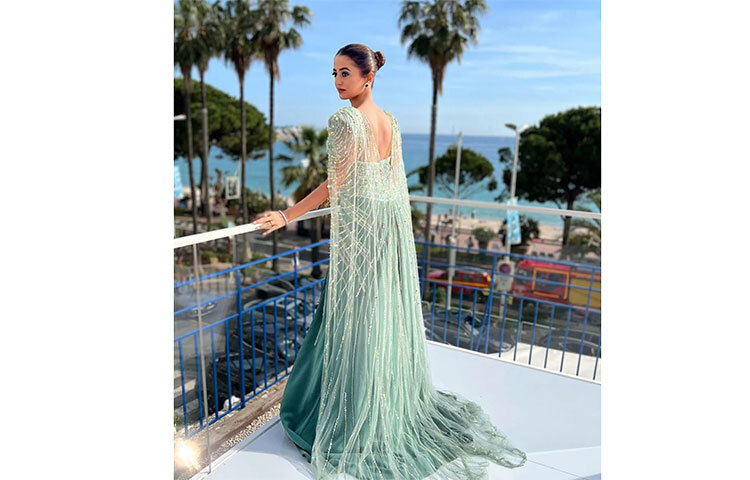 প্রথমবার কান চলচ্চিত্র উৎসবে হেলি শাহ। ছবি: সংগৃহীত