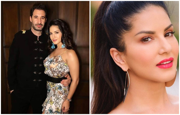 স্বামী ড্যানিয়েলের সঙ্গে সানি।