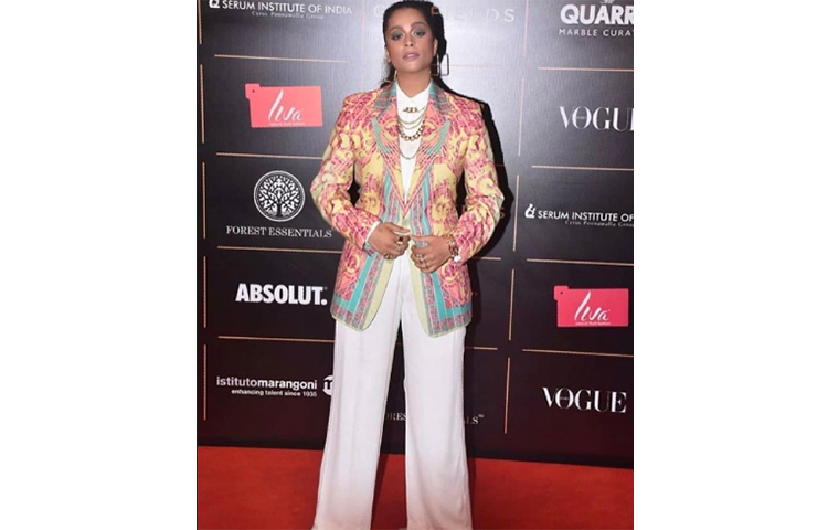 ‘ভোগ ওম্যান অফ দ্যা ইয়ার’-এর রেড কার্পেটে লিলি সিং।