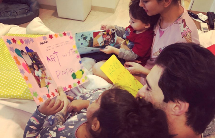 ড্যানিয়েলের জন্মদিনে তিন সন্তানের সঙ্গে সময় কাটলো সানির।