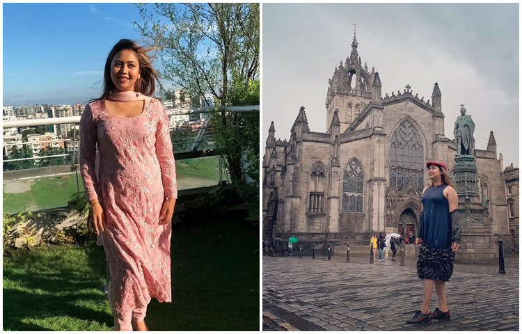 পড়ন্ত বিকেলে ভ্রমণে বের হয়েছেন ভাবনা।