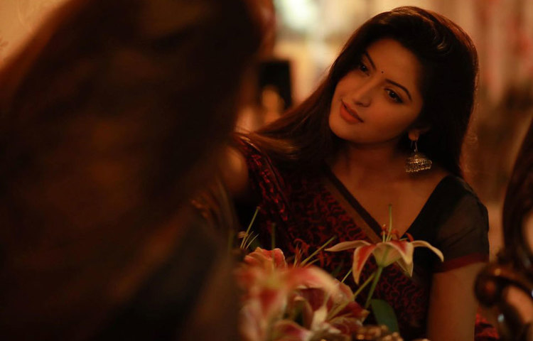 ফুলের জলসায় পরীমনি।