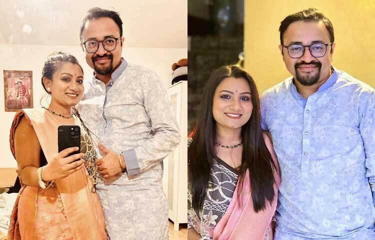 সপ্তমীতেও বেশকিছু ছবি শেয়ার করেছেন অবন্তী।  ছবি: অবন্তীর ফেসবুক থেকে