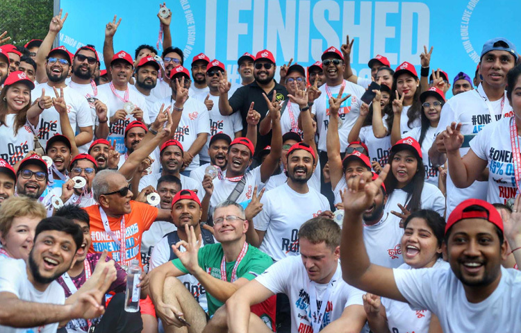 দৌড়বিদদের চোখে মুখে ছিল উত্তেজনা, ক্লান্তি, তবুও ছিল বিজয়ের তৃপ্তি।