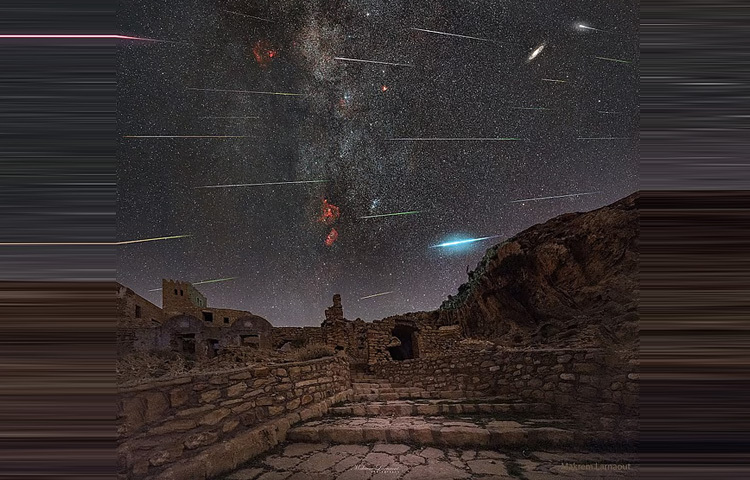 ২০২২ সালে তিউনিসিয়ায় উল্কাবৃষ্টি।