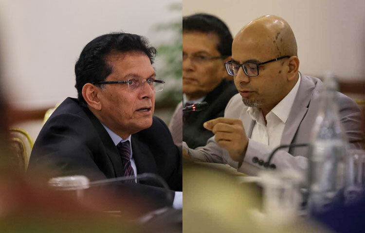 জাতীয় নিরাপত্তা উপদেষ্টা ড. খলিলুর রহমান, প্রধান উপদেষ্টার বিশেষ সহকারী ফয়েজ আহমদ তৈয়্যব।