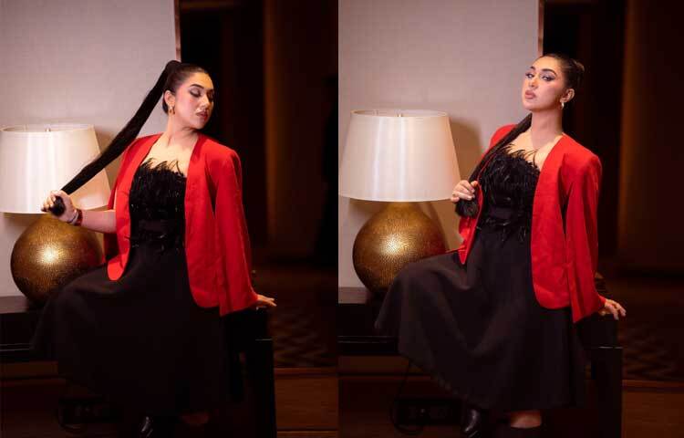 দেশের বিলাসবহুল পশ্চিমা ও ফিউশন পোশাকের ব্র্যান্ড পৌষীর আউটফিটের নতুন লুকে বছর শুরু করেছেন নায়িকা।