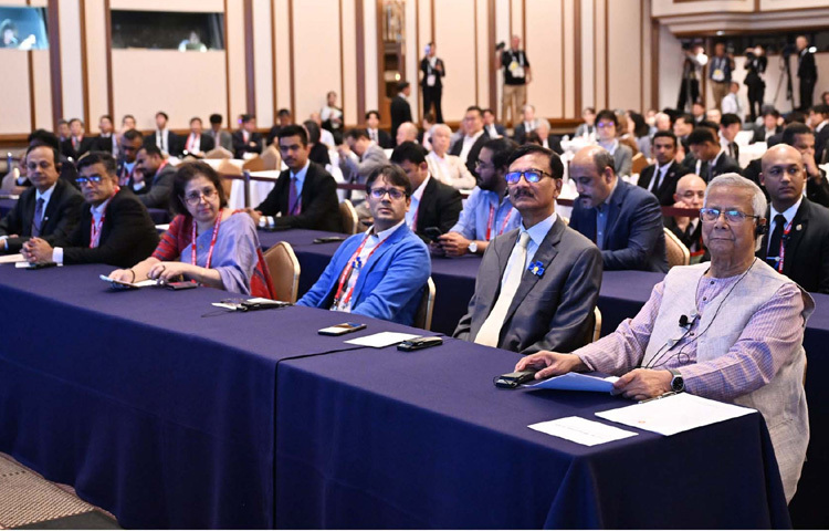 জাপানের টোকিওতে ইম্পেরিয়াল হোটেলে নিক্কেই ফোরাম: ফিউচার অব এশিয়ায় অংশগ্রহণ করেন প্রধান উপদেষ্টা প্রফেসর মুহাম্মদ ইউনূস। ছবি: পিআইডি