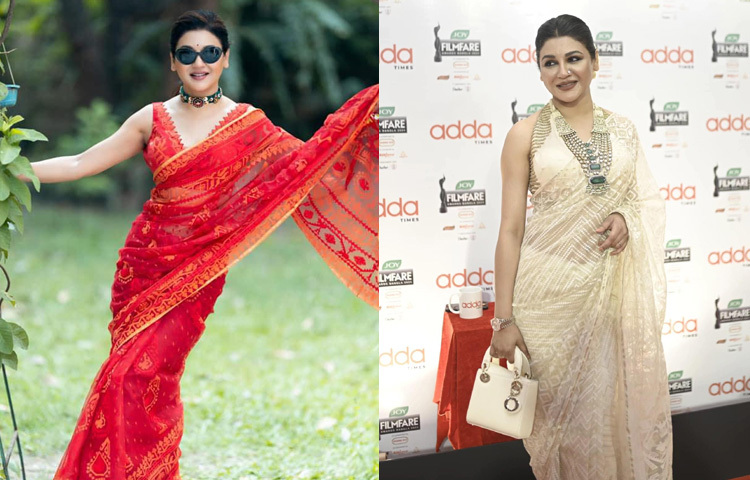 কোথাও ঘুরতে যাওয়া হোক বা কোনো অনুষ্ঠানে যাওয়া, সব সময় জয়ার প্রথম পছন্দ জামদানি।