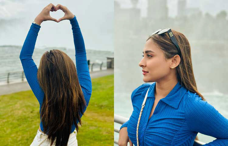 বেশ ফুরফুরে মেজাজে ক্যামেরাবন্দি হয়েছেন লাস্যময়ী এ নায়িকা। ছবি: ফেসবুক থেকে