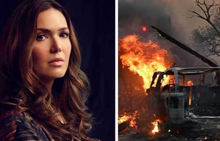 অভিনেত্রী ম্যান্ডি মুর দাবানলে তার পরিবার ও পোষা প্রাণীদের নিয়ে দ্রুত এলাকা ছেড়েছিলেন।