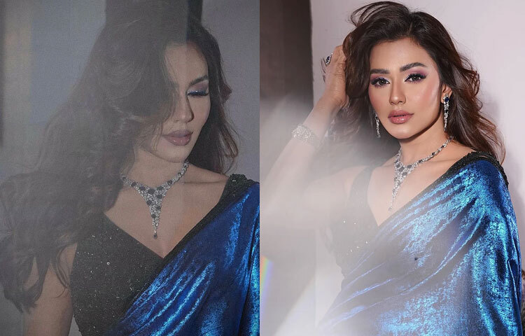 নুসরাত ফারিয়ার এই লুক প্রমাণ করে, কিভাবে ক্লাসি আর গ্ল্যামার একসাথে মেলানো যায় এবং কীভাবে সঠিক বেছে নেওয়া শাড়ি ও জুয়েলারি এক প্রিয় তারকার মতো উপস্থিতি তৈরি করতে পারে।